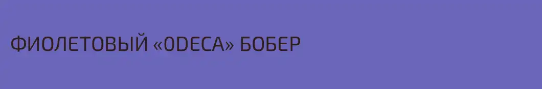 ФИОЛЕТОВЫЙ «0DECA» БОБЕР
